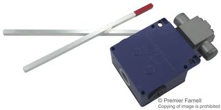 TELEMECANIQUE SENSORS XCKMR54D1H29 Limit Switch, Rod, 4PST-NC, 3 A, 240 V, 0.5 N-m, OsiSense XC Series