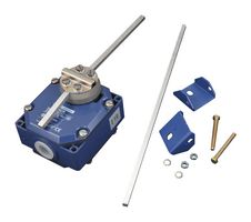 TELEMECANIQUE SENSORS XCRE18 Limit Switch, Rod, DPST-NO, DPST-NC, 3 A, 240 V, 0.6 N-m, OsiSense XC Series