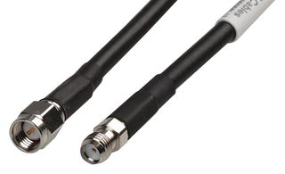 SIRETTA ASMA500B058L13 RF / Coaxial Cable Assembly, 16.4 ft, 5 m, RG58, SMA Straight Plug, SMA Straight Socket, 50 ohm