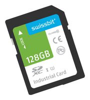 SWISSBIT SFSD128GL3BM1TO-I-OG-2B1-STD Flash Memory Card, SDXC Card, 128 GB, Class 10, UHS-I U1