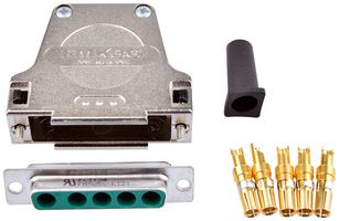 MOLEX / FCT 173114-0090 Combination Layout D Sub Connector, DB-5W5, Receptacle, 5 Contacts, 5 Power, Solder
