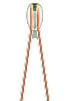 TDK B57541G1103F005 Thermistor, NTC, 10 kohm, B57541G1 Series, 3625 K, Through Hole, Wire Leaded
