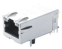 BEL MAGNETIC SOLUTIONS 0826-1X1T-23-F Modular Connector, RJ45 Jack, 1 x 1 (Port), 8P8C, Cat5e, Through Hole Mount