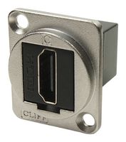 CLIFF ELECTRONIC COMPONENTS CP30200GM HDMI Audio / Video Adaptor, HDMI Receptacle, HDMI Receptacle, FT Series