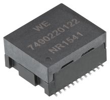 WURTH ELEKTRONIK 7490220122 Transformer, LAN, PoE, 1000 Base-T, 350µH, 1:1 Turn Ratio