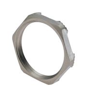 HUMMEL 1.167.1600.50 Locknut, M16 x 1.5, Brass, Nickel, 2.8 mm, GM-EMC Series