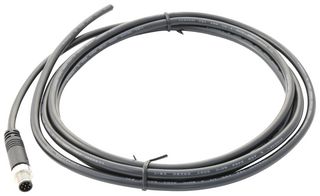 AMPHENOL LTW 8A-04AFFM-SL7A02 Sensor Cable, M8 Receptacle, Free End, 4 Positions, 2 m, 6.6 ft, M Series