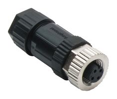 AMPHENOL LTW M12A-04BFFB-SL7001 Sensor Connector, 4 Pole, M12, Receptacle, M Series, M12, Female, 4 Positions, Screw Socket
