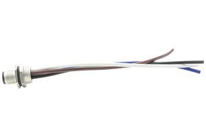 AMPHENOL LTW M12T-04PMMS-SF8B15 Sensor Cable, M12 Plug, Free End, 4 Positions, 150 mm, 5.9 ", M Series