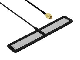 SIRETTA ALPHA40/2.5M/SMAM/S/S/29 Antenna T-Bar, Adhesive, 2G, 3G, 4G, Bluetooth, WiFi, 824 MHz to 2.6 GHz, 2 dBi, SMA