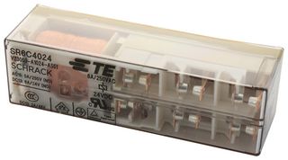 SCHRACK - TE CONNECTIVITY V23050A1024A551 Power Relay, Force-Guided, 5PST-NO, SPST-NC, 24 VDC, 8 A, SR6 Series, Through Hole, Non Latching