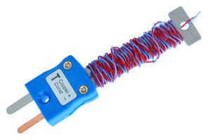 LABFACILITY XF-969-FAR Thermocouple, ANSI Plug, Cable Tidy, T, -75 °C, 250 °C, 3.3 ft, 1 m
