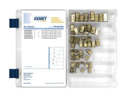 KEMET PPR ENG KIT 04 Capacitor Kit, Film, P410 Class X1, 0.1uF to 22uF, 50 Piece