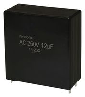 PANASONIC EZPQ25126LTA Power Film Capacitor, Metallized PP, Radial Box - 2 Pin, 12 µF, ± 10%, AC Filter, Through Hole