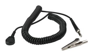 SCS 2220 ESD Grounding Cord, Black, 3m, 1Mohm