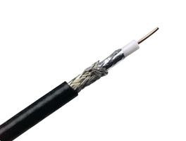 BELDEN 1694A 010500 Coaxial Cable, RG6, Copper, 6.96 mm, 75 ohm, Black
