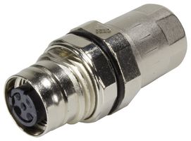 HARTING 21038812425 Sensor Connector, M12, Female, 4 Positions, Crimp Socket - Contacts Not Supplied