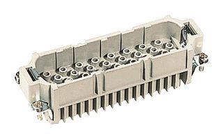 HARTING 09212643001 Heavy Duty Connector, Han D HMC, Insert, 64+PE Contacts, 24B, Plug
