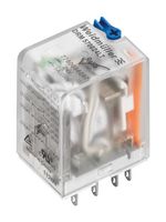 WEIDMULLER 7760056097 Signal Relay, 24 VDC, 4PDT, 5 A, DRM 570 Series, Socket