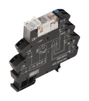 WEIDMULLER 1123610000 Power Relay, DPDT, 24 VDC, 8 A, TERM Series, DIN Rail