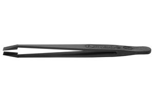 IDEAL-TEK 710.CF Tweezer, Component Positioning, ESD, Bent, Flat, PA66, 115 mm