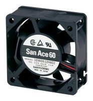 SANYO DENKI 109P0605M702 DC Axial Fan, 5 V, Square, 60 mm, 15 mm, Ball Bearing, 10.6 CFM