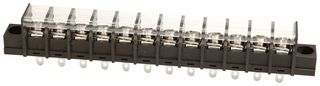 THERMODATA COMPONENTS TC 44 25C 12 Panel Mount Barrier Terminal Block, 1 Row, 12 Ways, 21 AWG, 12 AWG, 9.5 mm, 20 A