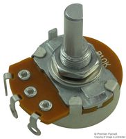 TT ELECTRONICS / BI TECHNOLOGIES P231-FC20BR10K Rotary Potentiometer, 10 kohm, 1 Turns, Linear, 500 mW, ± 20%, P231 Series