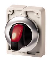 EATON MOELLER M30C-FWRLK-R Switch Actuator, Thumb Grip, Eaton RMQ-Titan M30 Series Illuminated Maintained Selector Switches