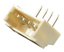 MOLEX 53048-0410 Pin Header, Wire-to-Board, 1.25 mm, 1 Rows, 4 Contacts, Through Hole Right Angle