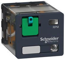 SCHNEIDER ELECTRIC RPM32ED Power Relay, 3PDT, 48 VDC, 15 A, Harmony RPM Series, Socket