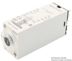 SCHNEIDER ELECTRIC REXL2TMF7 Time Delay Relay, 0.1 s, 100 h, Harmony REXL Series, DPDT, 5 A