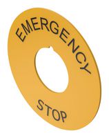 EAO 704.963.6 Legend, E-STOP, Yellow