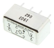 TE CONNECTIVITY - CII HFW5A1201K00.. Power Relay, Half-Size, DPDT, 26.5 VDC, 5 A, HFW Series, Through Hole, Non Latching