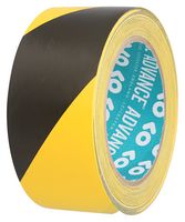 ADVANCE TAPES AT8H BLACK / YELLOW 33M X 50MM Hazard Warning Tape, PVC (Polyvinyl Chloride), Black, Yellow, 50.8 mm x 33 m