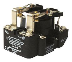 SCHNEIDER ELECTRIC/LEGACY RELAY 199X-8 Power Relay, DPST-NO, 24 VDC, 40 A, W199 Series, Panel Mount