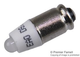 EAO 10-2J09.1069 Lamp, LED, T1-3/4MG, White, EAO 41 Series Illuminated Pushbutton Switches