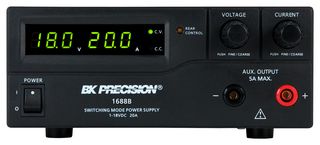 B&K PRECISION BK1688B Bench Power Supply, Adjustable, 1 Output, 1 V, 18 V, 0 A, 20 A