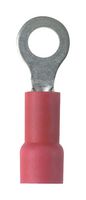 PANDUIT PV18-10RX-MY Ring Tongue Terminal, M5, #10, 18 AWG, 1 mm², PV-RX, Red