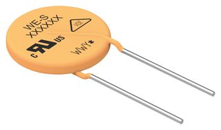 WURTH ELEKTRONIK 820572711 TVS Varistor, 275 V, 350 V, WE-VD Series, 710 V, Disc 7mm, Metal Oxide Varistor (MOV)