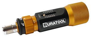 DURATOOL DT000230 Torque, Screwdriver, Adjustable, 0.156 " Drive, 100 mm Length, 0.05N-m to 0.6N-m