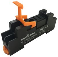MULTICOMP MCSRT05-A +SR20 Relay Socket, DIN Rail, Screw, 5 Pins, 16 A, 300 V, SRT