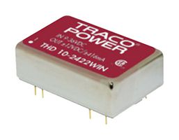 TRACO POWER THD 10-2423WIN Isolated Through Hole DC/DC Converter, ITE, DIP, 4:1, 10 W, 2 Output, 15 V