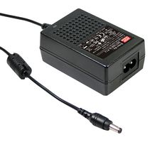 MEAN WELL GST18B12-P1J AC/DC Power Supply, ITE, 1 Output, 18 W, 12 VDC, 1.5 A