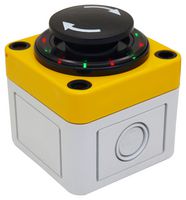 APEM A01MXASP3+A0152B+FM2+PEA01+QH22 Industrial Pushbutton Switch, A01 Series, 16 mm, DPDT, Maintained, Mushroom, Black