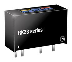 RECOM POWER RKZ3-2412S Isolated Through Hole DC/DC Converter, ITE, SIP, 1:1, 3 W, 1 Output, 12 V