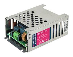 TRACO POWER TPP 65-124 AC/DC Enclosed Power Supply (PSU), Medical, 1 Outputs, 65 W, 24 VDC, 2.71 A