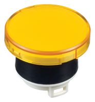 IDEC HW1A-P1Y Indicator Lens, Yellow, Round, 22 mm, Lens, Idec HW Series 22mm Pilot Lights, HW