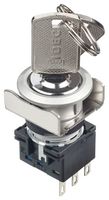 IDEC LB6MK-2ST5A Keylock Switch, Maintained, SPDT, LB Series, 2 Position, Solder, 5 A