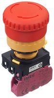 IDEC YW1B-V4E01R Emergency Stop Switch, SPST-NC, Pull/Turn to Reset, Screw, 10 A, 120 V